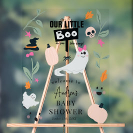 Niedlich Spooky | Halloween Baby Duschzeichen Acrylschild