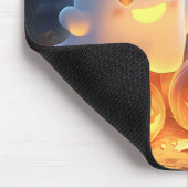 Niedlich Spooky Halloween Cartoon Ghosts Glows Pum Mousepad (Ecke)