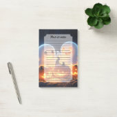 Niedlich Spooky Halloween Cartoon Ghosts Glows Pum Post-it Klebezettel (Büro)