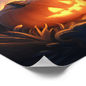 Niedlich Spooky Halloween Cartoon Ghosts Glows Pum Poster (Ecke)