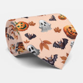 Niedlich Spooky Halloween Fall Krawatte (Gerollt)