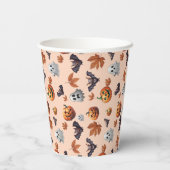 Niedlich Spooky Halloween Fall Pappbecher (Rückseite)