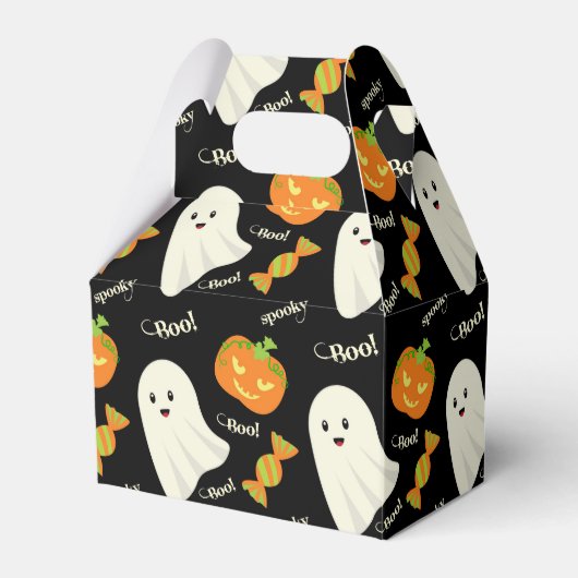 Niedlich Spooky Halloween Ghost Pumpkin Candy Patt Geschenkschachtel (Vorderseite)