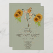 Niedlich Spooky Halloween Kindergeburtstag Einladu Einladung (Vorne/Hinten)