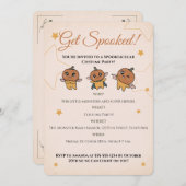 Niedlich Spooky Halloween Pumpkin Kostüm Party Einladung (Vorne/Hinten)