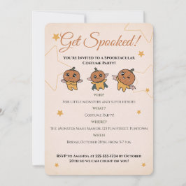 Niedlich Spooky Halloween Pumpkin Kostüm Party Einladung