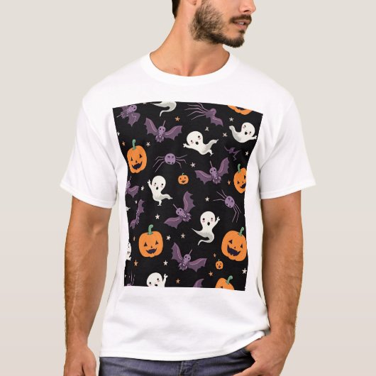 Niedlich Spooky Halloween T - Shirt (Vorderseite)
