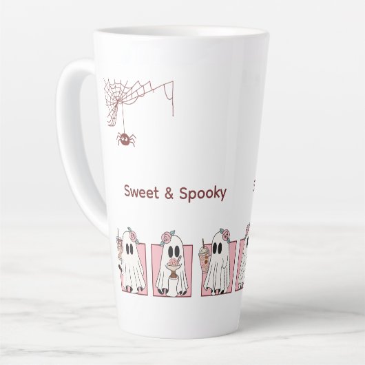 Niedlich & Spooky Halloween Tasse - Kawaii Geister (Linke Ecke)