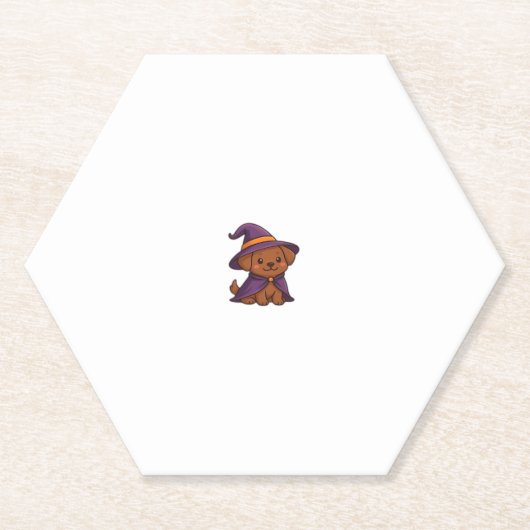 Niedlich Spooky Hund � Kawaii Halloween Welpenklas Untersetzer (Vorderseite)