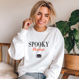 Niedlich Spooky Mama Family Halloween Spider Sweatshirt