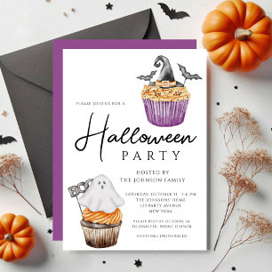 Niedlich Spooky Muffins Halloween-Party Einladung
