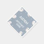 Niedlich Spooky One Halloween Junge 1. Geburtstag Serviette (Ecke)