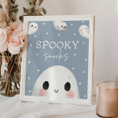 Niedlich Spooky One Halloween Snacks Sign Poster