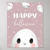 Niedlich Spooky One Happy Halloween Sign Poster (Vorne)