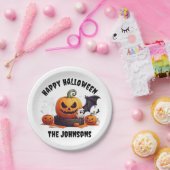 Niedlich Spooky Pumpkins Bats Ghost Happy Hallowee Pappteller (Party)