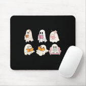 Niedlich Spooky Reading Book Halloween Fall Ghost  Mousepad (Mit Mouse)