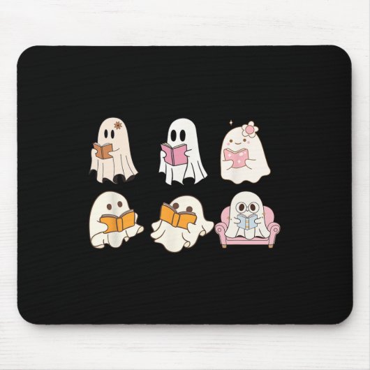 Niedlich Spooky Reading Book Halloween Fall Ghost  Mousepad (Vorne)