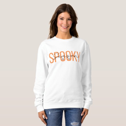 Niedlich Spooky Season Halloween Sweatshirt (Vorne ganz)