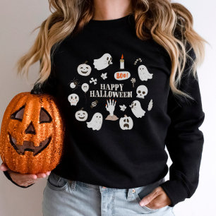 Niedlich Spooky Season Pumpkin Halloween Sweatshirt