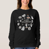 Niedlich Spooky Season Pumpkin Halloween Sweatshirt (Vorderseite)