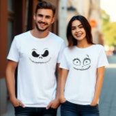 Niedlich Spooky Skelettface bei Frauen T-Shirt