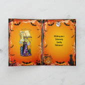 Niedlich Spooky Spuk House Jewels Halloween Card Karte (Innenseite)