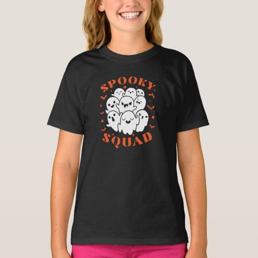 Niedlich Spooky Squad Halloween T-Shirt (Vorderseite)