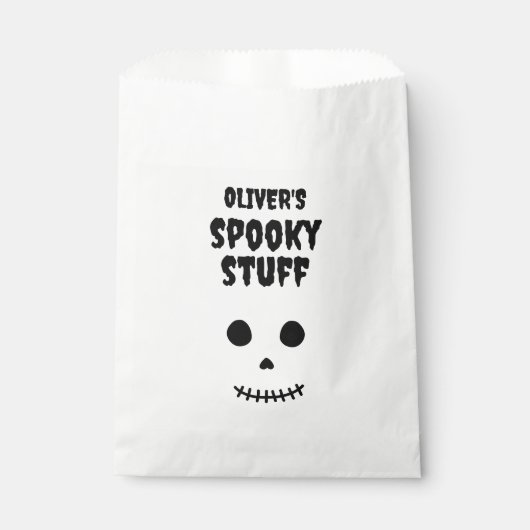 Niedlich Spooky Stuff Kids Halloween Skull Geschenktütchen (Vorderseite)