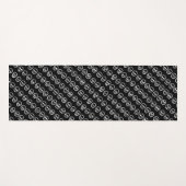 Niedlich Spooky Tiny Skulls Halloween Pattern Yoga Yogamatte (Vorderseite (Horizontal))