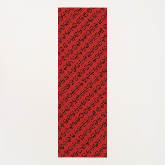 Niedlich Spooky Tiny Skulls Halloween Pattern Yoga Yogamatte (Vorderseite)