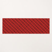 Niedlich Spooky Tiny Skulls Halloween Pattern Yoga Yogamatte (Vorderseite (Horizontal))