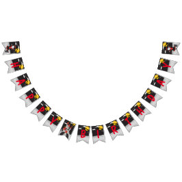 Niedlich Spooky Vampire Girl Halloween Kindergebur Wimpelkette