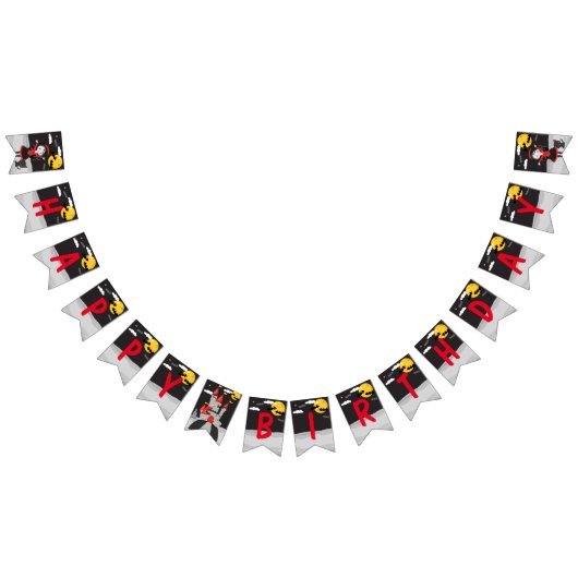 Niedlich Spooky Vampire Girl Halloween Kindergebur Wimpelkette (Alle)