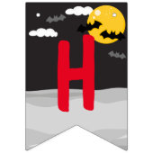 Niedlich Spooky Vampire Girl Halloween Kindergebur Wimpelkette (Zweite Fahne)