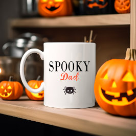 Niedlich Spooky Vater Family Halloween Spider Zweifarbige Tasse