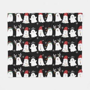 Niedlich Spooky Weihnachtsgeister Fleece Blanket