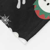 Niedlich Spooky Weihnachtsgeister Fleece Blanket (Ecke)