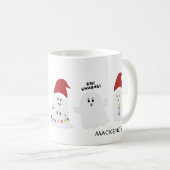 Niedlich Spooky Weihnachtsgeister Kaffeemaschine T Kaffeetasse (VorderseiteRechts)