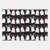Niedlich Spooky Weihnachtsghost Geschenkpapier Set (Vorderseite)