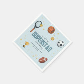 Niedlich-Sport-Superstar Boys Kinderdusche Serviette (Ecke)