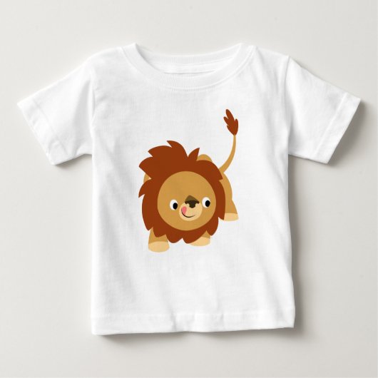 Niedlich Spright Cartoon Lion Baby T - Shirt (Vorderseite)