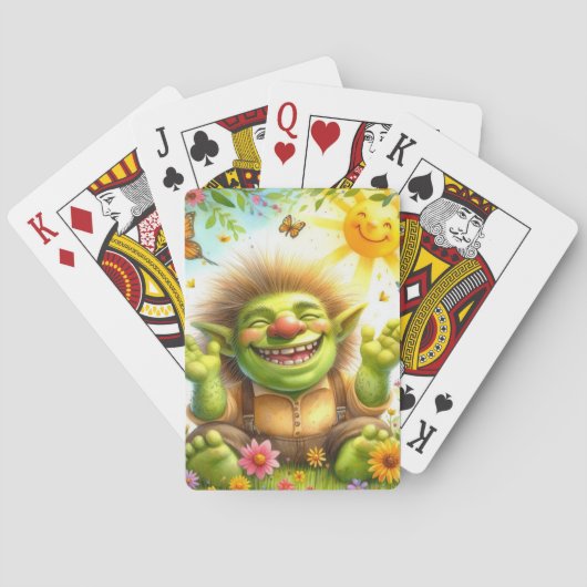 Niedlich Spring Goblin Spielkarten (Rückseite)