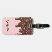 Niedlich Sprinkle Ice Creme Schokolade Personalisi Gepäckanhänger (Vorderseite horizontal)
