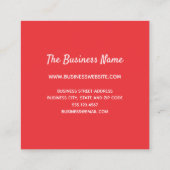 Niedlich Sprinkles Bäckerei Dessert Catering Kondi Quadratische Visitenkarte (Rückseite)