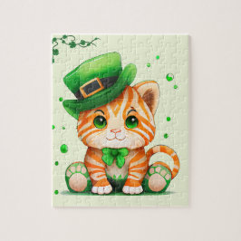 Niedlich St Patricks Day Cat Puzzle
