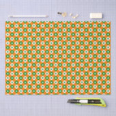Niedlich St Patrick's Lucky Clover Green Orange Ka Seidenpapier (Handwerk)