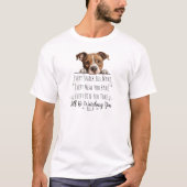 Niedlich Staffordshire Dog Vater Funny T-Shirt (Vorderseite)