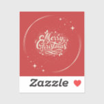 Niedlich Star Frohe Weihnachten Aufkleber<br><div class="desc">Dieses fröhliche Weihnachtsdesign verbindet den gemütlichen Charme festlicher Kerzen mit einer fröhlichen Urlaubsbotschaft und schafft so eine warme und einladende Art Weihnachten zu feiern.</div>