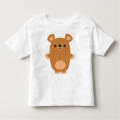 Niedlich Starker Cartoon Bärenkinder T - Shirt (Vorderseite)