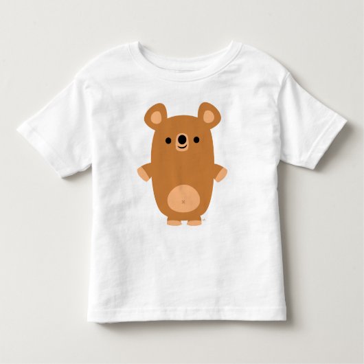 Niedlich Starker Cartoon Bärenkinder T - Shirt (Vorderseite)